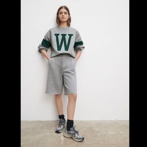 ZARA gray varsity shorts